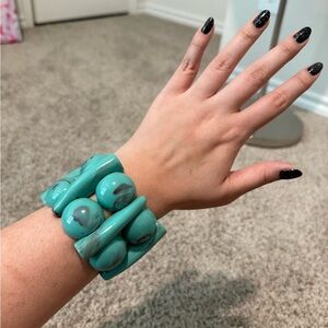 Turquoise Bohemian Statement Bracelet